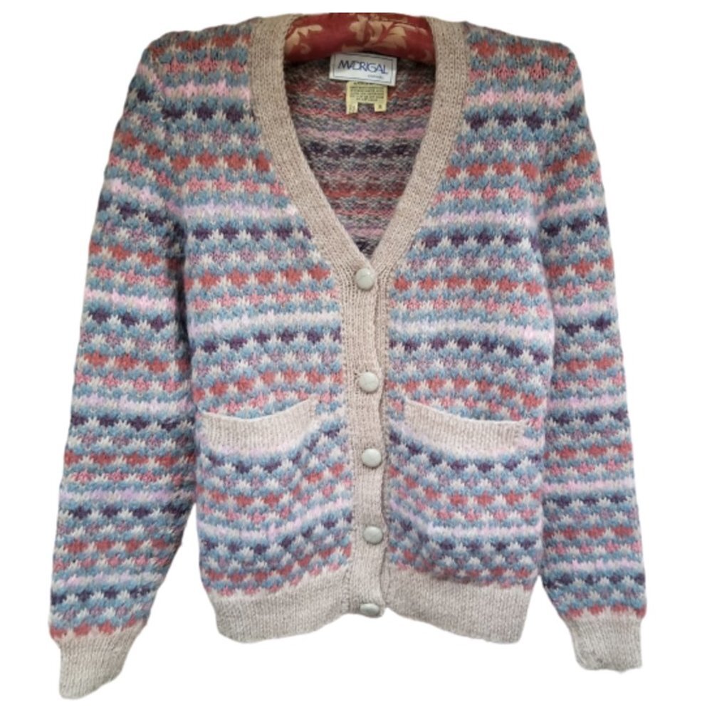 Madrigal Carmel Knitted Button Cardigan Sweater